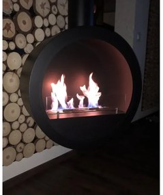InFire - Závesný BIO krb pr. 70 cm čierna