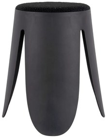 Čierna plastová stolička Savor – Leitmotiv