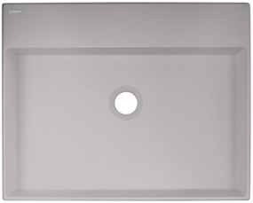 Deante Correo, granitové umývadlo na dosku 500x400x125 mm, šedá metalíza, DEA-CQR_SU5S