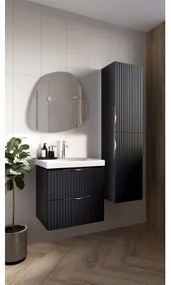 Cersanit Tirso, závesná umývadlová skrinka 994x447x572 mm + keramické umývadlo, čierna matná, S801-588