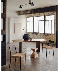 Jedálenská stolička z dubového dreva v hnedo-prírodnej farbe v súprave 2 ks Analy – Kave Home