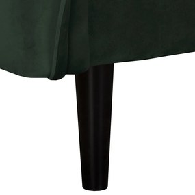 Tmavozelená zamatová pohovka 138 cm Juli – Ropez