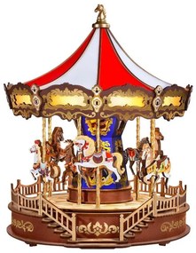 RoboTime - 3D skladačka hudobnej skrinky Klasický kolotoč 5V