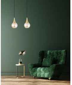 Luster na lanku LACRIMA HONEY 2xE27/60W/230V