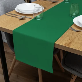 Biante Dekoračný behúň na stôl Rongo RG-056 Zelený 20x140 cm
