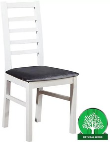 Stolička W131 biely tk.primo 8803