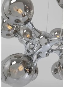 Atomic Balls visiaca lampa strieborná Ø74 cm