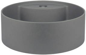 Deante Silia, umývadlo na dosku s otvorom na batériu 360x360x125mm, antracitová metalíza, DEA-CQS_TU4B