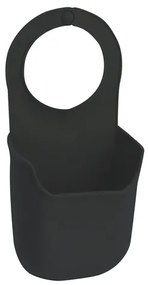 Erga Basic, drezový silikónový držiak na špongiu 100x4x195 mm, čierna, ERG-07866