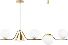 Toolight Toolight, stropné svietidlo 5xE27 APP1662-5CP, zlatá lesklá, OSW-04129