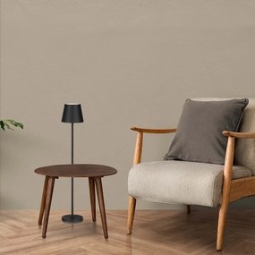 LED Stmievateľná nabíjacia stojacia lampa 3v1 LED/4W/5V 4400 mAh 3000K IP54 čierna