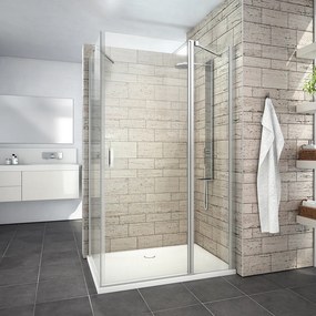 Roth Štvorcový alebo obdĺžnikový sprchovací kút LYE4+LYSW1S, brillant - bez vaničky ROTH-Variant: šírka dverí: 80 cm, šírka pevnej steny: 80 cm, orie…