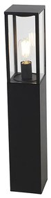 Vonkajšia stĺpová lampa čierna 80 cm so zemným hrotmi a káblovou objímkou - Charlois