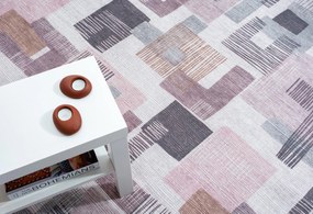 My Flair, Kusový koberec Blair CA30018 cream – na von aj na doma, 160x230, ružová, chodba / predsieň