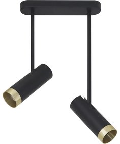 Bodové svietidlo PORTO 2xGU10/10W/230V čierna