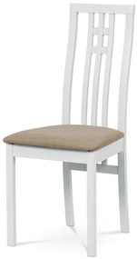 Autronic BONTEC Jedálenská stolička, hnedá, masív, BC-2482 BUK3 Farba: Biela