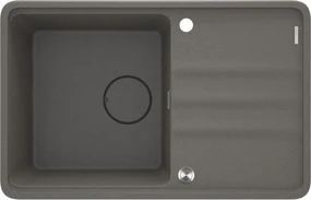 Deante Momi, 1-komorový granitový drez 780x500x230 mm, antracitová metalíza, DEA-ZKM_T113