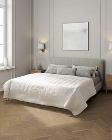 Prehoz s pozdĺžným prešívaním farba produktu biela látka zapletaná