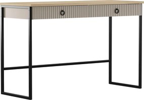 Toaletný stolík, sivohnedá Taupe/dub silverjack, DOMCA 2S