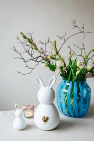 räder Veľkonočná dekorácia Rabbit White / Gold Heart