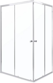 Novoterm Modul sprchovacieho kúta NV-Olga SC Element CHR 80, chróm/transparent - bez vaničky