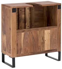 furniture-nabytek.cz - Masívna skrinka pod umývadlo Sydney z akáciového dreva, lakovaná, hnedá – 56×25×60 cm