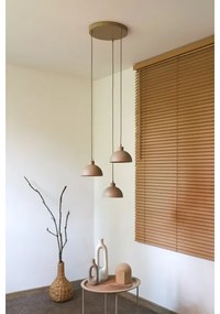 Duolla - Závesný luster na lanku IRONLINE 3xE27/15W/230V béžový