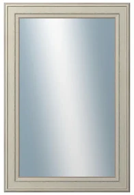 DANTIK - Zrkadlo v rámu, rozmer s rámom 40x60 cm z lišty STEP biela (3018)