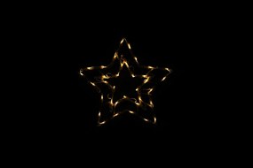 Nexos 47246 Vianočná LED dekorácia do okna - hviezda - 40 cm, teple biela