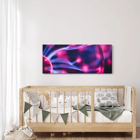 Abstraktný fialový obraz (120x50 cm)