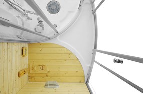 M-SPA - Suchá parná sauna s hydromasážnou funkciou 165 x 105 x 215 cm