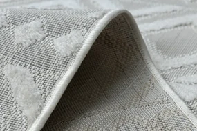 Koberec SOLE D3851 Boho, romby - ploské tkanie béžový