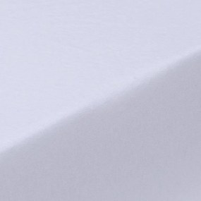 Napínacia plachta na posteľ jersey EXCLUSIVE biela sada 2 ks 90 x 200 cm