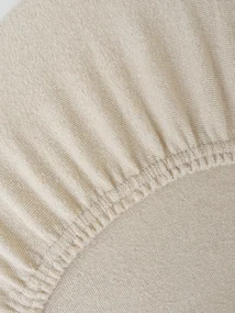 Froté plachta do postieľky 70 × 140 cm - prírodná