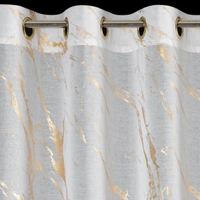 EUROFIRANY ZÁCLONA NA KRÚŽKOCH MOLLY1 140X250 CM VZOROVANÁ