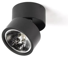 Moderné bodové svetlo čierne okrúhle nastaviteľné - Go Nine