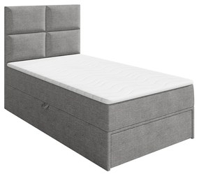 Jednolôžková posteľ 100 Hills 1 (sivá ) (s roštom, matracom a úl. priestorom). Vlastná spoľahlivá doprava až k Vám domov. 1070132