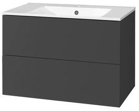 Mereo Mereo, Aira, kúpeľňová skrinka s keramickým umývadlom 81 cm, MER-CN751
