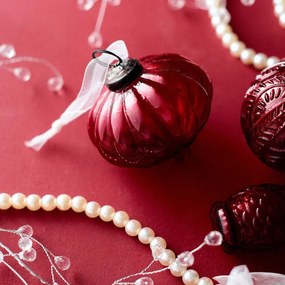 Závesná vianočná dekorácia INDIS červená 712241