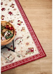 Červený behúň s vianočným motívom s prímesou bavlny 80x200 cm Toy's Delight Red Christmas – Villeroy&amp;Boch