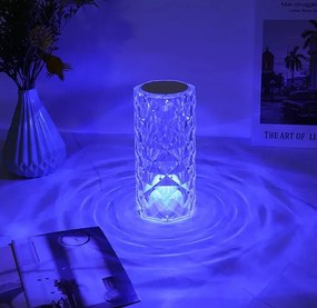 Zaparkorun LED dotyková kryštálová lampa so 16 druhmi svietiacich farieb