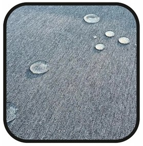 Set dvoch záhradných kresiel z technoratanu SFS020-SC - tmavo hnedé + sivé vankúše