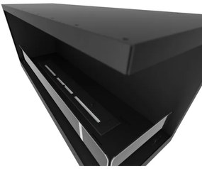 InFire - Rohový BIO krb 110x45 cm 3kW čierna