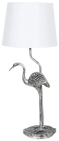 Dekor lampa FLAMINGO strieborno biela