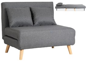 JAKS Rozkladacie kreslo Marry 2 šedé tkanina