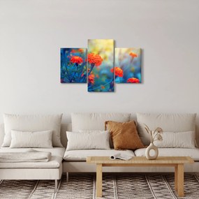 Obraz - Oranžové kvety (90x60 cm)