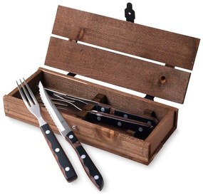 Čierny/v striebornej farbe antikoro príbor 4 ks Old Farmer Classic – Gense