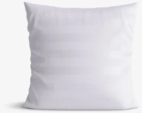 Goldea damašková obliečka na vankúš - svetlo sivé prúžky so saténovým leskom 50 x 50 cm