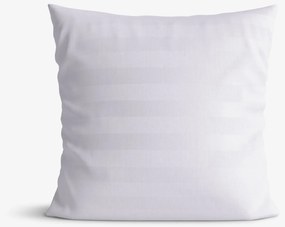Goldea damašková obliečka na vankúš - svetlo sivé prúžky so saténovým leskom 50 x 50 cm