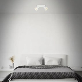 Briloner 2674-026 - Bodové svietidlo RETRO 2xE14/25W/230V biela